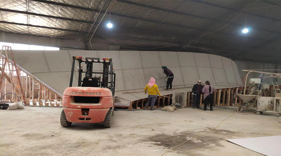 GRC構件生產中 GRC構件生產中