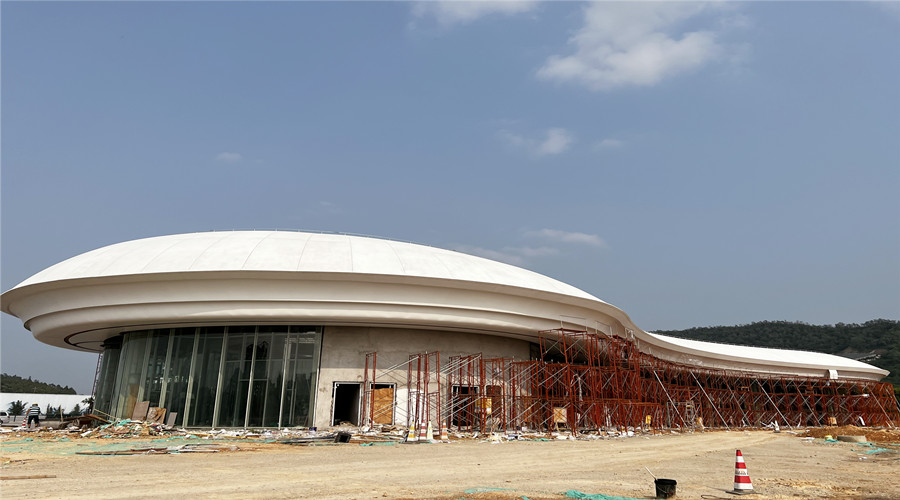 深圳沙田服務區GRC幕墻板項目 深圳沙田服務區GRC幕墻板項目