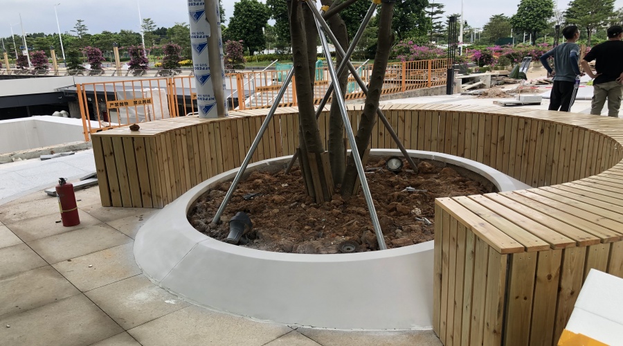 佛山云智匯GRC花池坐凳項目 佛山云智匯GRC花池坐凳項目