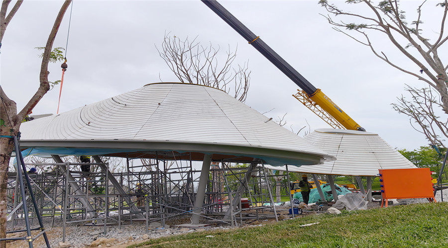 海南三亞海棠灣傘棚UHPC外墻板定制項目 海南三亞海棠灣傘棚UHPC外墻板定制項目