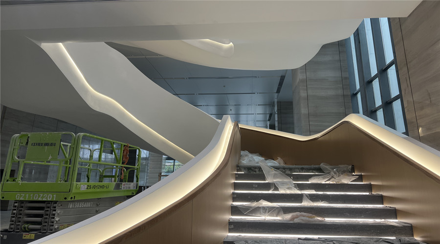 茂名天譽壹品GRG旋轉樓梯 茂名天譽壹品GRG旋轉樓梯